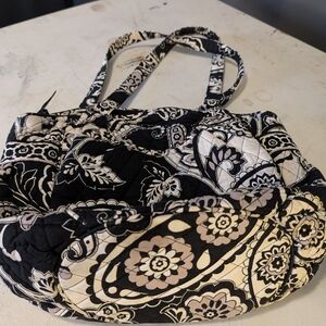 Vera Bradley Floral Black and White Women's Bag